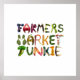 Affiche Marché des fermiers Junkie - Inspiration saine amu