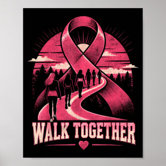 Affiche Marche Ensemble pour la Sensibilisation au Cancer