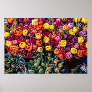 Affiche Marché Fleuriste Allemand – Fraîches Fleurs du Mar