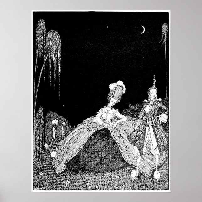 Affiche Marche nocturne - Image vintage (Devant)