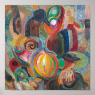 Affiche Marché portugais Sonia Delaunay