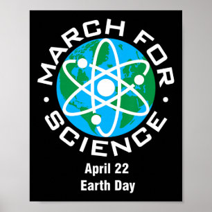 Affiche Marche Pour Le Jour des terres Scientifique