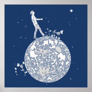 Affiche Marche sur la lune