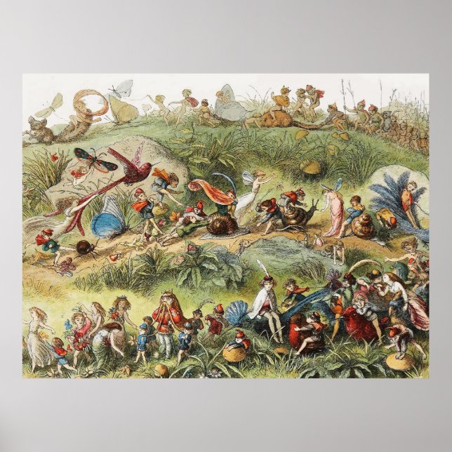 Affiche Marche triomphale de l'Elfe Roi, Fées, Goblins (Devant)