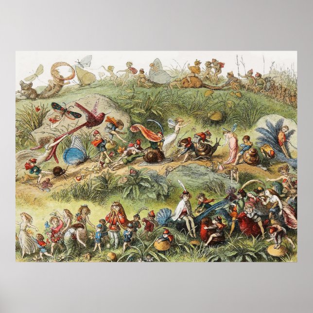 Affiche Marche triomphale de l'Elfe Roi, Fées, Goblins (Devant)