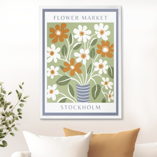 Affiche Marché vintage des fleurs (Elevate Your Space with Flower Market Wall Art Prints by Wild on Flowers)
