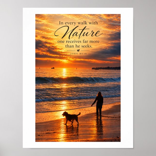 Affiche Marcher avec la Nature (Devant)
