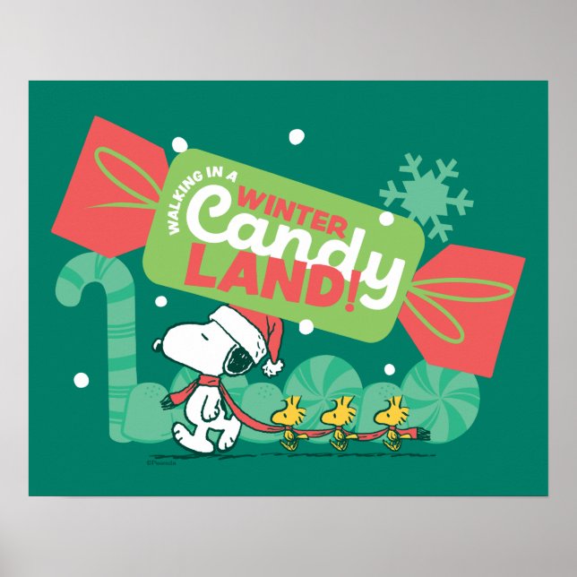 Affiche Marcher Dans Un Pays De Bonbons D'Hiver! (Devant)