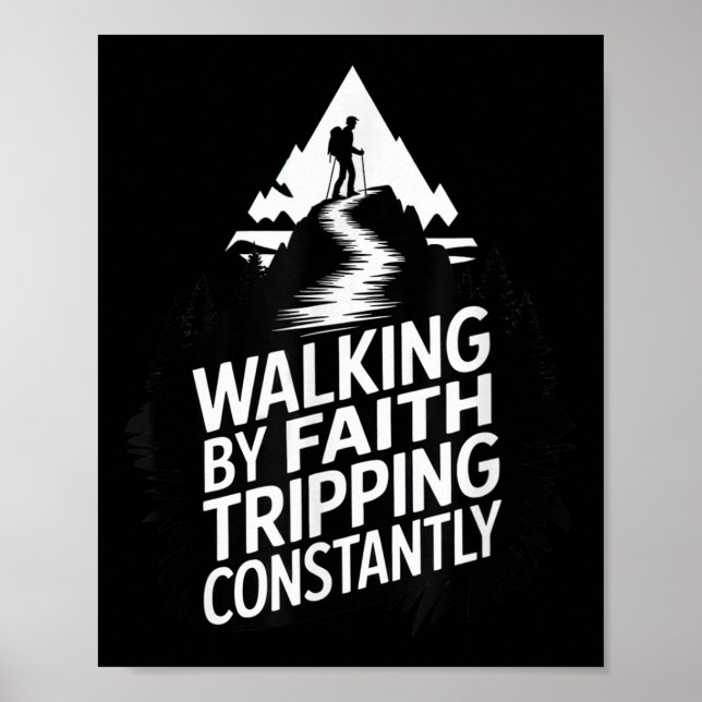 Affiche Marcher par la foi en trébuchant constamment rando (Devant)