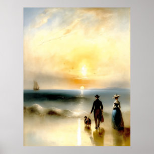 Affiche Marcher sur la plage