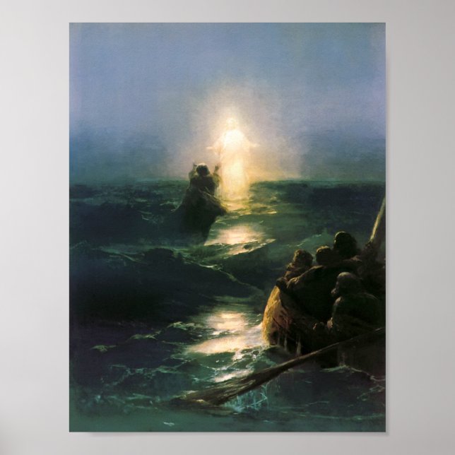Affiche Marcher Sur L'Eau, Ivan Aivazovsky Imprimer (Devant)