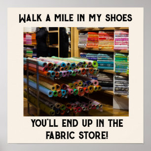 Affiche Marcher un mile à mes chaussures