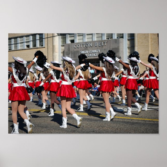 Affiche Marchers de défilés du Festival des Roses du Texas (Devant)