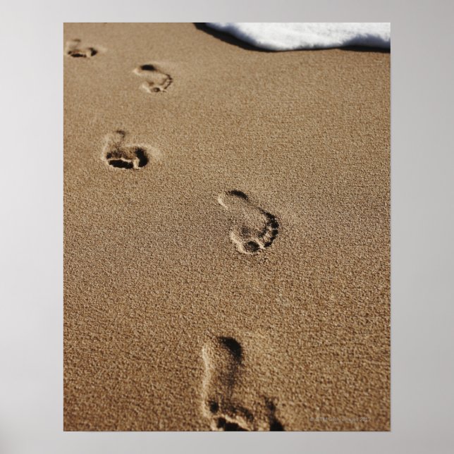Affiche Marches pieds dans le sable (Devant)