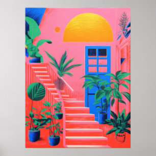 Affiche Marches verdoyantes : Le Jardin Au-Dessus
