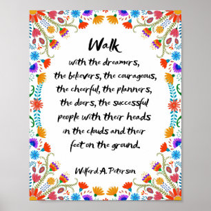 Affiche Marchez avec les rêveurs, les croyants