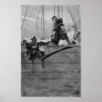 Affiche "Marchez sur la planche"