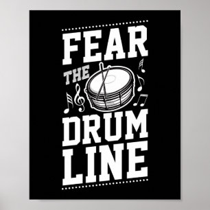 Affiche Marching Band Drum Corps Crainte Le Drumline