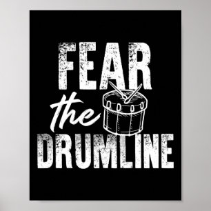 Affiche Marching Band Drum Corps Crainte Le Drumline