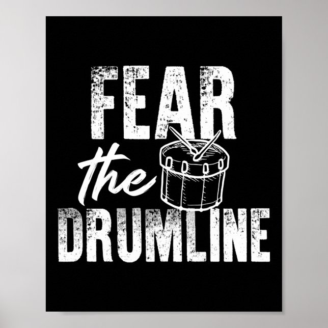 Affiche Marching Band Drum Corps Crainte Le Drumline (Devant)
