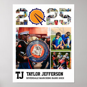 Affiche Marching Band Senior 2025 Sports Photo Collage