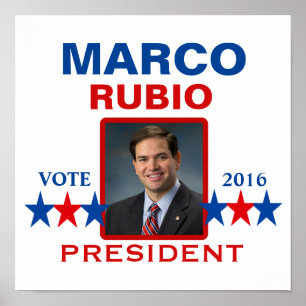 Affiche Marco Rubio pour le président 2016