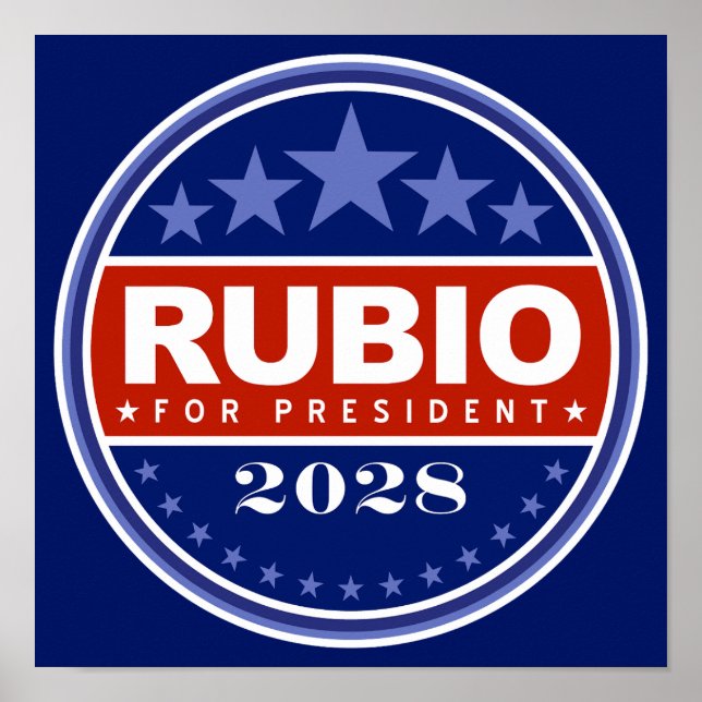 Affiche Marco Rubio pour Président 2028 (Devant)