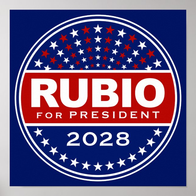 Affiche Marco Rubio pour Président 2028 (Devant)