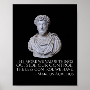 Affiche Marcus Aurelius - Philosophie du stoïcisme motivat
