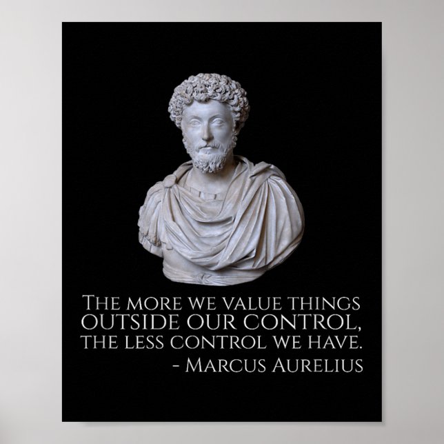 Affiche Marcus Aurelius - Philosophie du stoïcisme motivat (Devant)