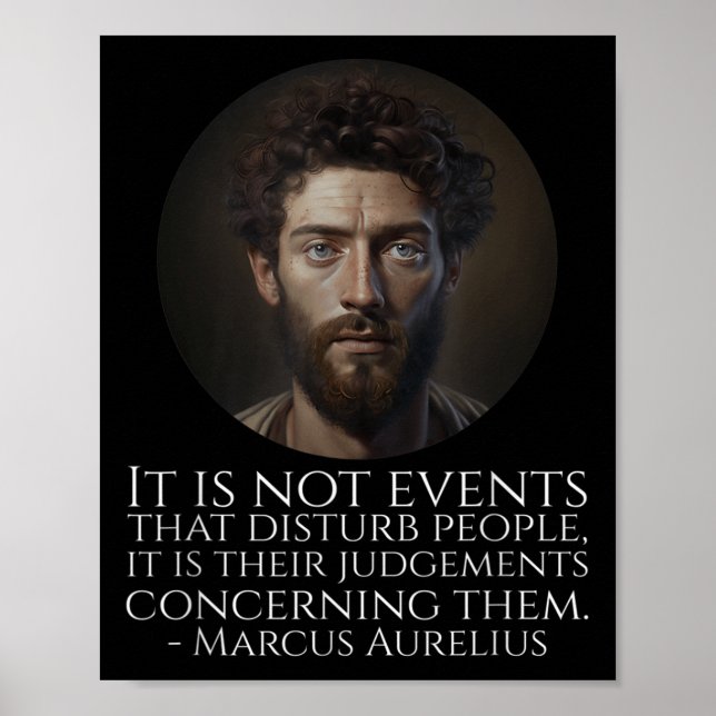Affiche Marcus Aurelius - Philosophie stoïque romaine anti (Devant)