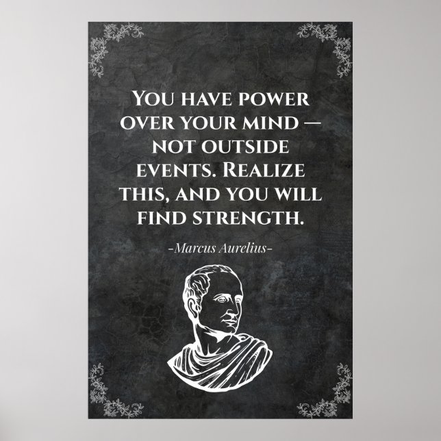 Affiche Marcus Aurelius quote. Wise (Devant)