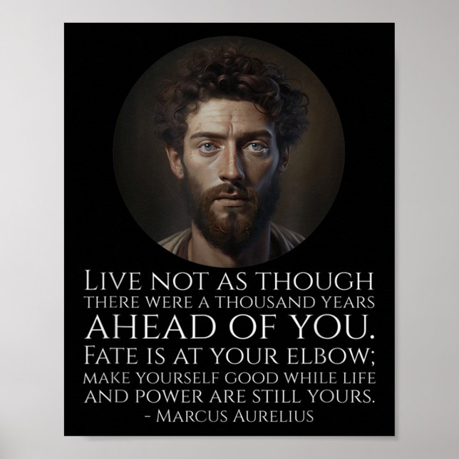 Affiche Marcus Aurelius Stoicism - Philosophie stoïque rom (Devant)