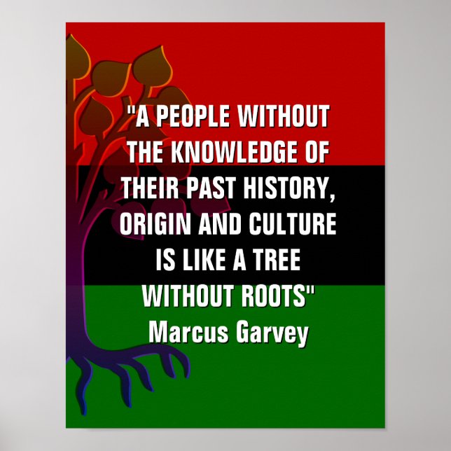 Affiche Marcus Garvey TREE SANS RACINE (Devant)
