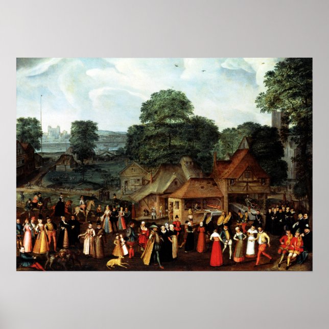 Affiche Marcus Gheeraerts organise le Festival des Anciens (Devant)