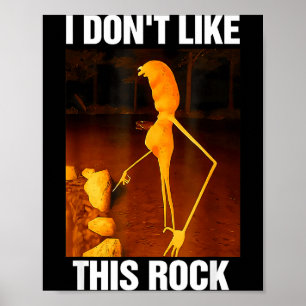 Affiche Marcus le ver Meme Robert Je n'aime pas ce Rock