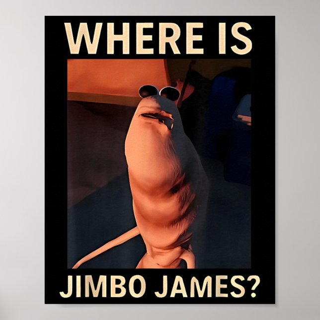 Affiche Marcus le ver où est Jimbo James Mème drôle  (Devant)