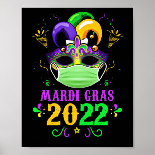 Affiche Mardi Gras 2022 Festival De Quarantaine Avec Masqu