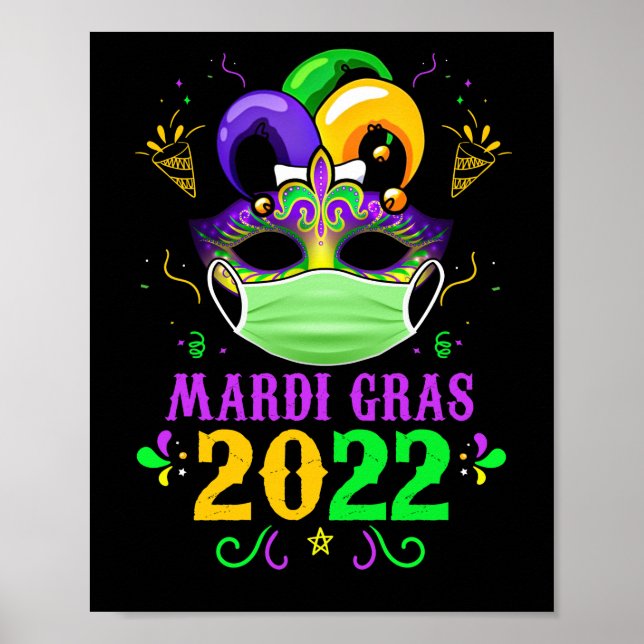 Affiche Mardi Gras 2022 Festival De Quarantaine Avec Masqu (Devant)