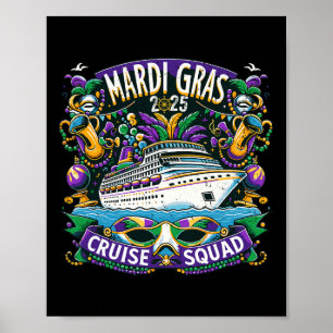 Affiche Mardi Gras 2025 Groupe de jumelage de la famille d