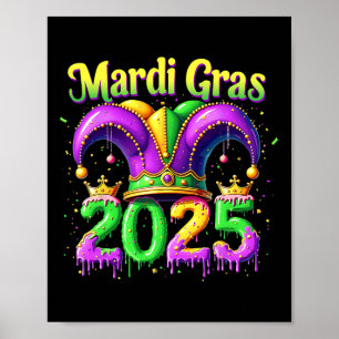 Affiche Mardi Gras 2025 Vêtements Pour Hommes Femmes 1