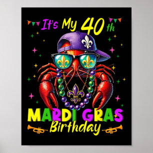 Affiche Mardi Gras 40e anniversaire Mardi gras 40 ans