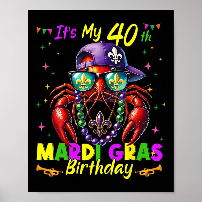 Affiche Mardi Gras 40e anniversaire Mardi gras 40 ans  (Devant)