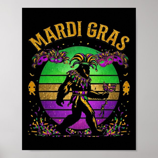 Affiche Mardi Gras Bigfoot  (Devant)