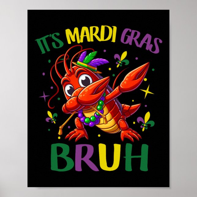 Affiche Mardi Gras Bruh (Devant)