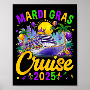 Affiche Mardi Gras Carnival Cruise 2025 Family Cruising Ma