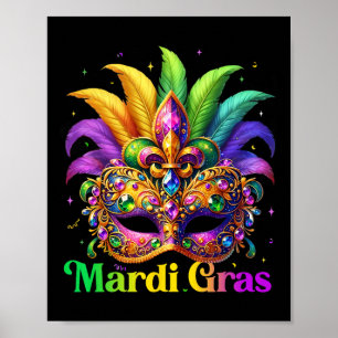 Affiche Mardi Gras Chemises Pour Femmes Filles Enfants Mas
