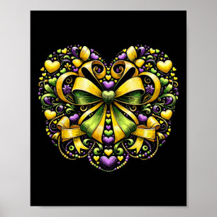 Affiche Mardi Gras Coeur Gras Mardi New Orleans Femmes Enf