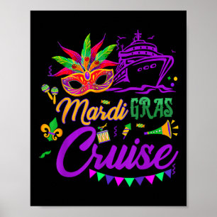 Affiche Mardi Gras Croisière Mardi Gras Croisière Bateau P