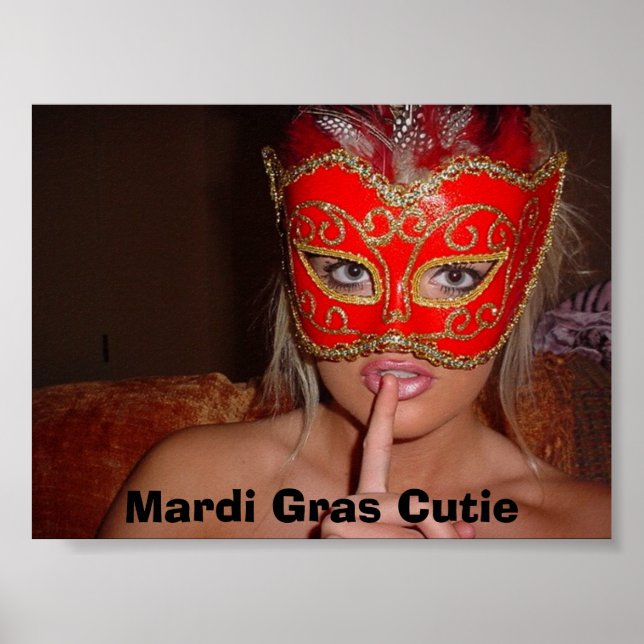 Affiche Mardi Gras Cutie (Devant)